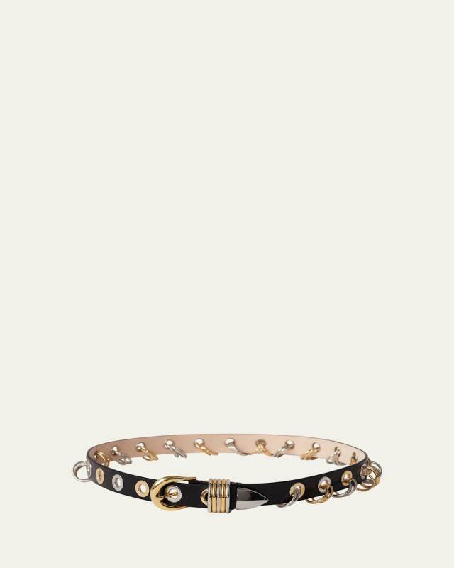Revenge Two Toned Leather Belt
